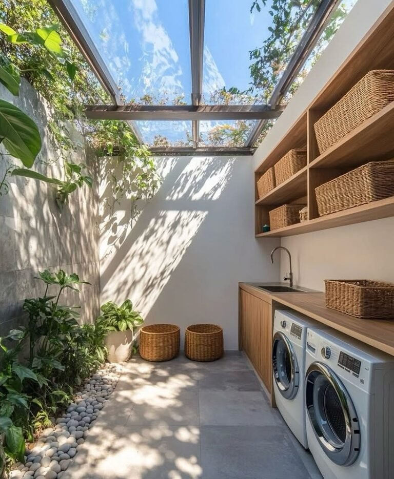 Buanderie semi-extérieure — Atelier Löwe