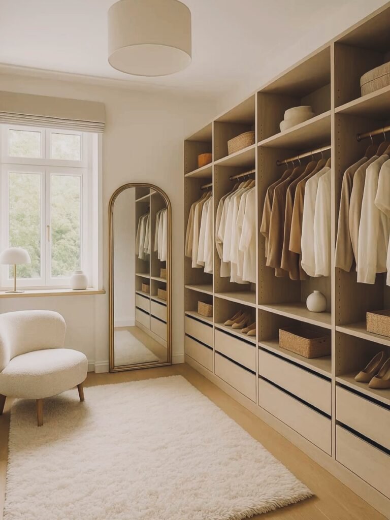 Dressing ouvert sur-mesure, agencement intérieur à Perpignan