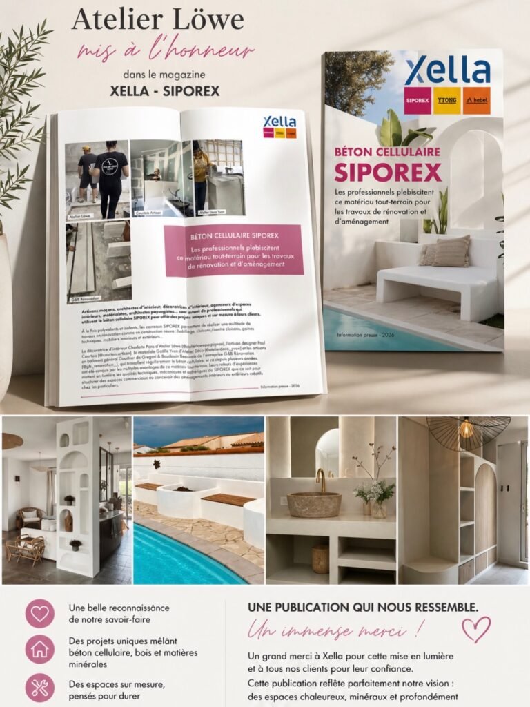 Atelier Löwe à l’honneur dans le magazine Xella (SIPOREX)