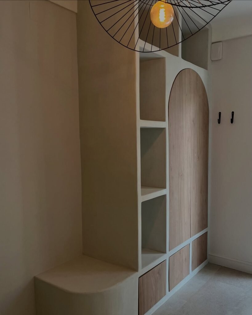 Meuble d’entrée béton et bois — Atelier Löwe — photo 1