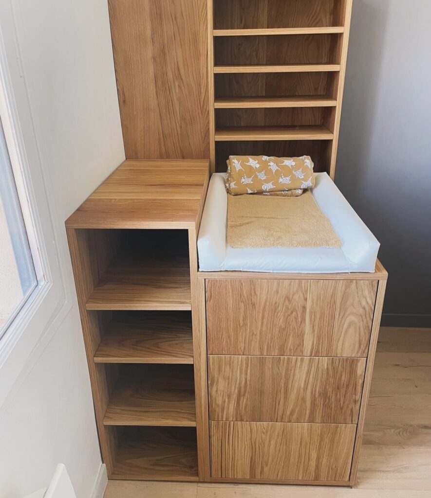 Meuble et table à langer en chêne — Atelier Löwe — photo 2