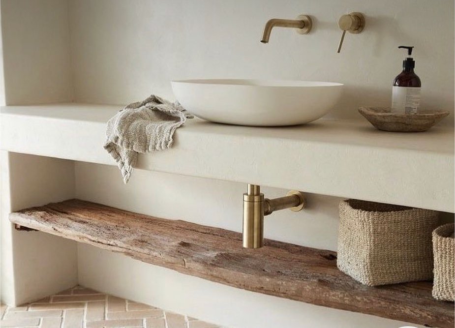 Meuble vasque béton et bois — Atelier Löwe — photo 1