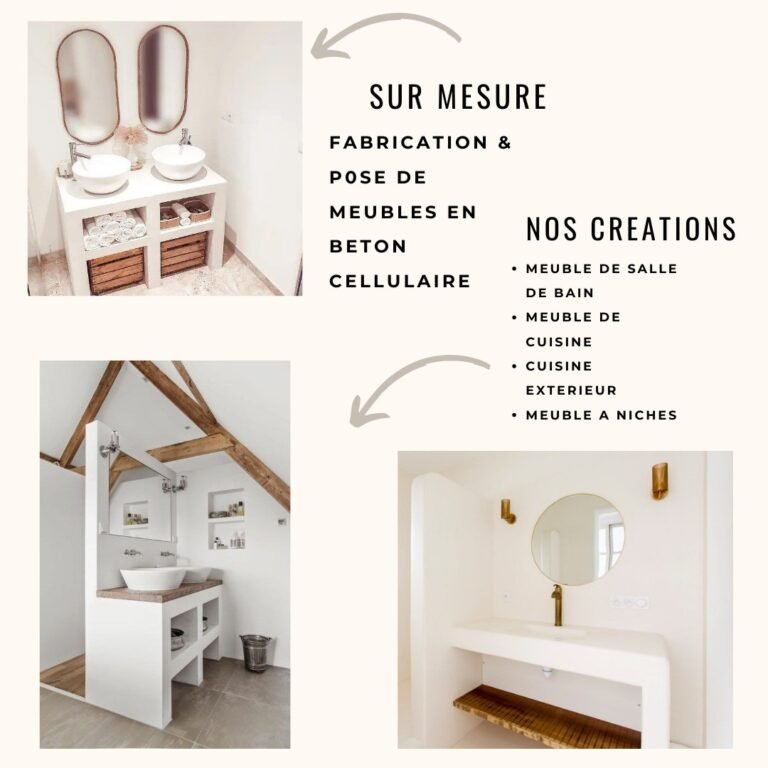 Meubles en béton cellulaire — Atelier Löwe