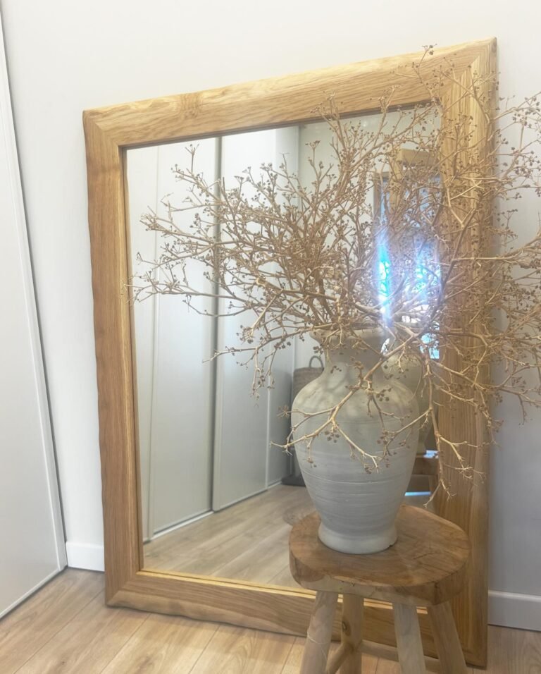 Miroir en chêne massif — Atelier Löwe