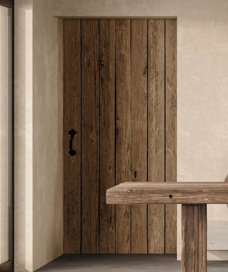 Porte d’arrière-cuisine en chêne — Atelier Löwe